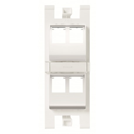 Niessen 2CLA101660T1101 Soporte 45º para 4x RJ45 sin pers. BL